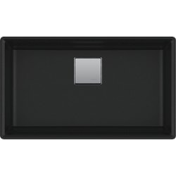 32 Inch Undermount Single Bowl Kitchen Sink - Peak PKG11031MBK Granite Matte Black view