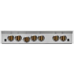 Polished Brass Plated Knobs - Set of 2 - front view