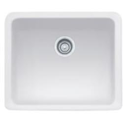 20 Inch Apron Front Single Bowl Fireclay Sink: Matte White - Matte White view