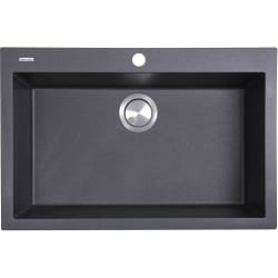 30 Inch Dual Mount Granite Composite Kitchen Sink - 30 Inch Dual Mount Granite Composite Kitchen Sink with Dual Mount Design view