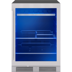 24 Inch Freestanding/Built-In Undercounter Single Zone Beverage Center  - 24 Inch Built-in Beverage Center view