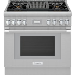 36 Inch Freestanding Professional Dual Fuel Smart Range - 36-Inch Pro Harmony® Standard Depth Dual Fuel Range view