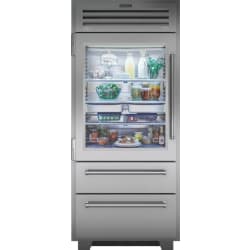 36 Inch Built-In Bottom Freezer Smart Refrigerator  - 36 Inch Built-In Bottom Freezer Smart Refrigerator in Front View view