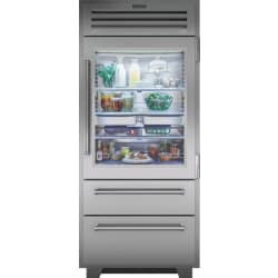 36 Inch Built-In Bottom Freezer Smart Refrigerator  - 36 Inch Built-In Bottom Freezer Smart Refrigerator in Front View view