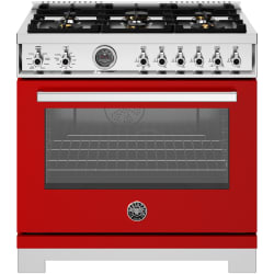 36 Inch Freestanding Dual Fuel Range  - 36 Inch Freestanding Dual Fuel Range in Front View view