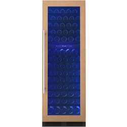 24 Inch Freestanding/Built-In Panel Ready Dual Zone Wine Cooler  - 24 Inch Freestanding/Built-In Panel Ready Dual Zone Wine Cooler with 132 Bottles (750 ml) Capacity in Front View view