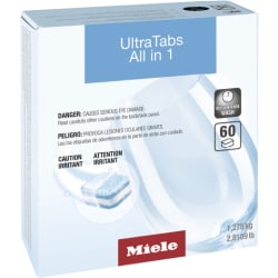 Miele Dishwasher Detergent Ultra Tablets All in 1; 60 count - front view