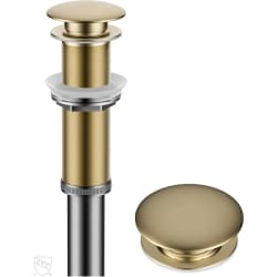 Pop Up Drain for Bathroom Sink  - Bathroom Sink Pop-Up Drain with Extended Thread view