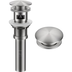 Pop-Up Drain for Bathroom Sink  - Pop-Up Drain for Bathroom Sink with Overflow in Spot-Free Stainless Steel view