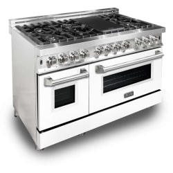 48 Inch Freestanding Professional Dual Fuel Range - Front View view