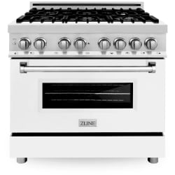 36 Inch Pro-Style Dual Fuel Range  - 36 Inch Pro-Style Dual Fuel Range 6 Italian Sealed Burners view
