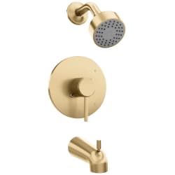 Elegant Round Shower System  - Palisades Elegant Shower System in Champagne Bronze view