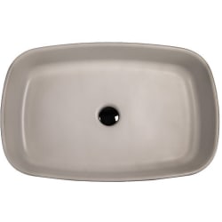 24 Inch Top Mount Rectangular Bathroom Sink  - 24 Inch Top Mount Rectangular Bathroom Sink with 4 Inch Bowl Depth view