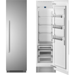 24 Inch Built-In All Refrigerator Column - Right Hinged Refrigerator Column view
