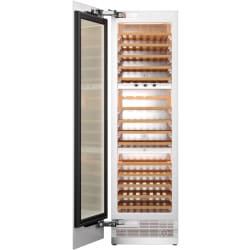 24 Inch Panel Ready Triple Zone Wine Cooler Column  - 24 Inch Panel Ready Triple Zone Wine Cooler Column in Opened View view