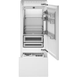30 Inch Panel Ready Built-In Bottom Mount Refrigerator - 30 Inch Panel Ready Built-In Bottom Mount Refrigerator with 15.5 cu. ft. Capacity - Right Hinge view