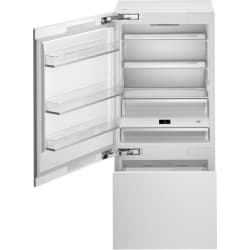 36 Inch Panel Ready Counter Depth Built-In Bottom Mount Refrigerator - Left Hinge view