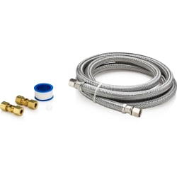 6 Foot Stainless Steel Refrigerator Waterline Kit - Smart Choice - Stainless Steel Waterline Installation Kit view
