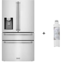 36 Inch Counter Depth 4-Door French Door Refrigerator  - 36 Inch Counter Depth 4-Door French Door Refrigerator (Replacement Water Filter Included) view