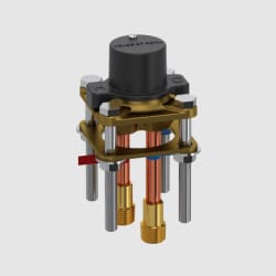 Floor Mounted Tub Filler Rough-in Valve  - Floor Mounted Tub Filler Rough-in Valve with Service Stops and NPT Connection Type view