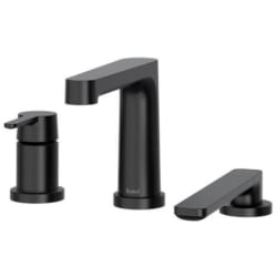 3-Hole Deck Mount Tub Filler Trim  - Nibi™ 3-Hole Deck Mount Tub Filler Trim with Hand Shower in Black view