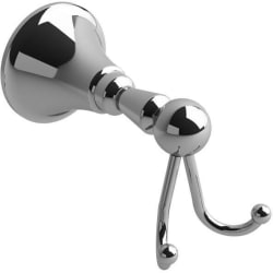 Double Robe Hook: Chrome - Momenti™ Double Robe Hook in Chrome view