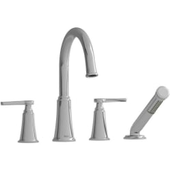 4-Hole Deck Mount Tub Filler Trim  - Momenti? 4-Hole Deck Mount Tub Filler With C-Spout in Chrome view
