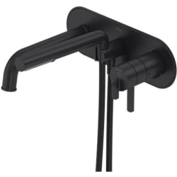 Wall Mount Thermostatic/Pressure Balance Tub Filler Trim  - Authentica™ Wall Mount Thermostatic/Pressure Balance Tub Filler Trim in Black view