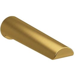 Wall Mount Tub Spout Faucet  - Parabola™ Wall Mount Tub Spout in Brushed Gold view