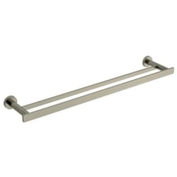 Double 24 Inch Towel Bar: Brushed Nickel - Paradox™ Double 24" Towel Bar in Brushed Nickel view