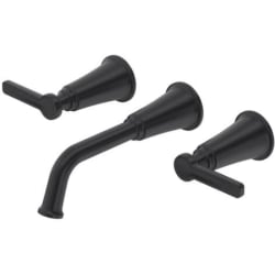 Wall Mount Lavatory Faucet Trim  - Momenti™ Wall Mount Lavatory Faucet Trim with 1.2 GPM Flow Rate in Black view