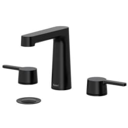 Double Lever Handle Widespread Lavatory Faucet  - Nibi™ Widespread Lavatory Faucet in Black view