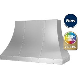 RIDGELINE 60 Inch Wall Mount Range Hood - RIDGELINE 60 Inch Wall Mount Range Hood with 3-Speed + Booster in Front View view