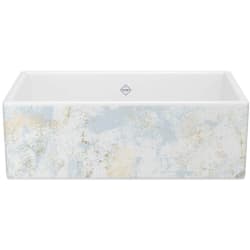 33 Inch Single Bowl Apron Front Fireclay Kitchen Sink  - 33 Inch Single Bowl Apron Front Fireclay Kitchen Sink with 3 1/2" Drain Connection view