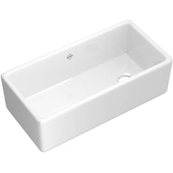 36 Inch Single Bowl Apron Front Fireclay Kitchen Sink  - 36 Inch Single Bowl Farmhouse Apron Front Fireclay Kitchen Sink view