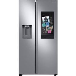 36 Inch Counter Depth Freestanding Side by Side Smart Refrigerator - 36" Side by Side Refrigerator with 21.5 Cu. Ft. Capacity, and 21.5" Touchscreen Family Hub view