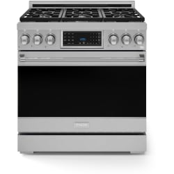 36 Inch Freestanding Professional Gas Range  - 36 Inch Professional LP Range in Front View view