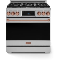 36 Inch Freestanding Professional Gas Range  - 36 Inch Professional LP Range in Front View view