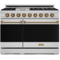 48 Inch Freestanding Professional Gas Range  - 48 Inch Professional LP Range in Front View view