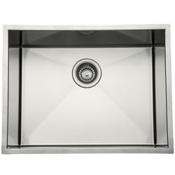 24 Inch Under Mount Single Bowl Stainless Steel Sink  - Single Bowl Stainless Steel Undermount Kitchen Sink view