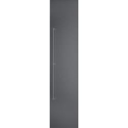 18 Inch Dark Brushed Stainless Steel Door Panel  - 18 Inch Dark Brushed Stainless Steel Door Panel with Handle view