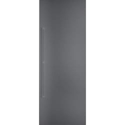 Dark Brushed Stainless Steel Door Panel  - Dark Brushed Stainless Steel Door Panel with Handle view