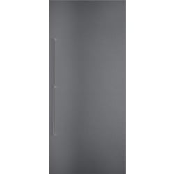 Dark Brushed Stainless Steel Door Panel  - Dark Brushed Stainless Steel Door Panel with Handle view
