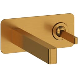 Wall Mount Lavatory Faucet  - Paradox™ Wall Mount Lavatory Faucet with 1.2 GPM Flow Rate in Brushed Gold view