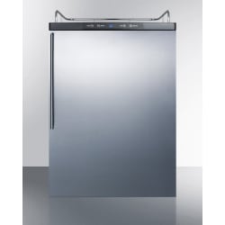 24 Inch Freestanding Custom Tap Beer Dispenser  - Pro Handle Beer Dispenser with Stainless Steel Door view