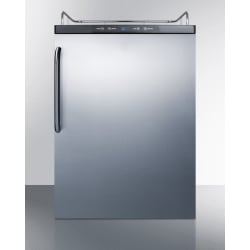 24 Inch Freestanding Custom Tap Beer Dispenser - Towel Bar Handle Beer Dispenser with Stainless Steel Door view