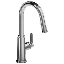Single-Handle Pull-Down Kitchen Faucet  - Trattoria™ Pull-Down Kitchen Faucet With C-Spout in Chrome view