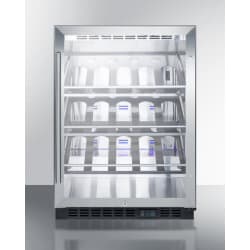24 Inch Single Zone Built-In Commercial Wine Cellar  - Front View view