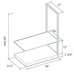36 Inch Accessory Shelf - 36" Accessory Shelf view