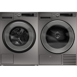 Side-by-Side Front Load Washer and Electric Dryer Set in Titanium - Side by Side Washer & Dryer Set with Front Load Washer & Smart Electric Dryer in Titanium view